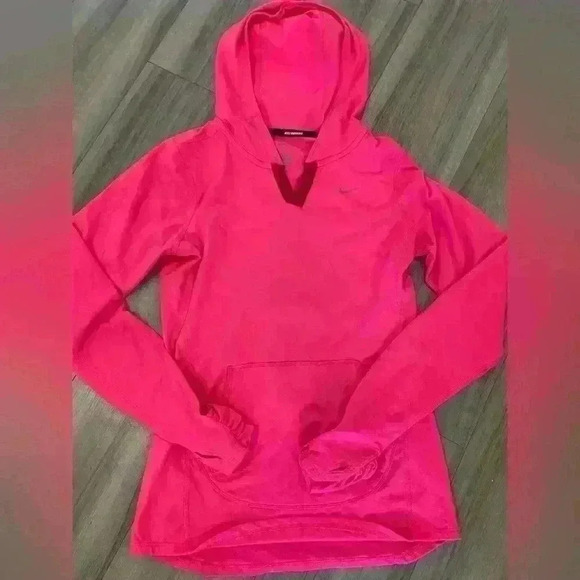 Nike Dri fit Long Sleeve with  Hood - Picture 4 of 11